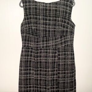 Merona Women’s Black and White Lined Sleeveless Dress Size 12